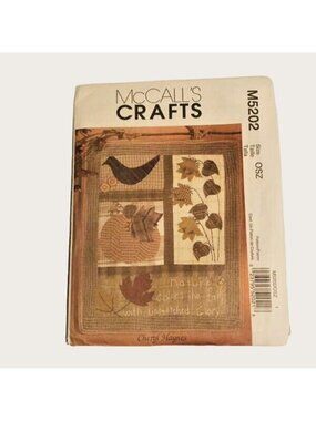 McCall's Sewing Pattern M5202 Fall Wall Hanging Quilt Uncut